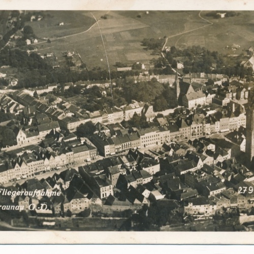 AK aus Braunau Fliegeraufnahme Oberösterreich Ansichtskarte (15057)