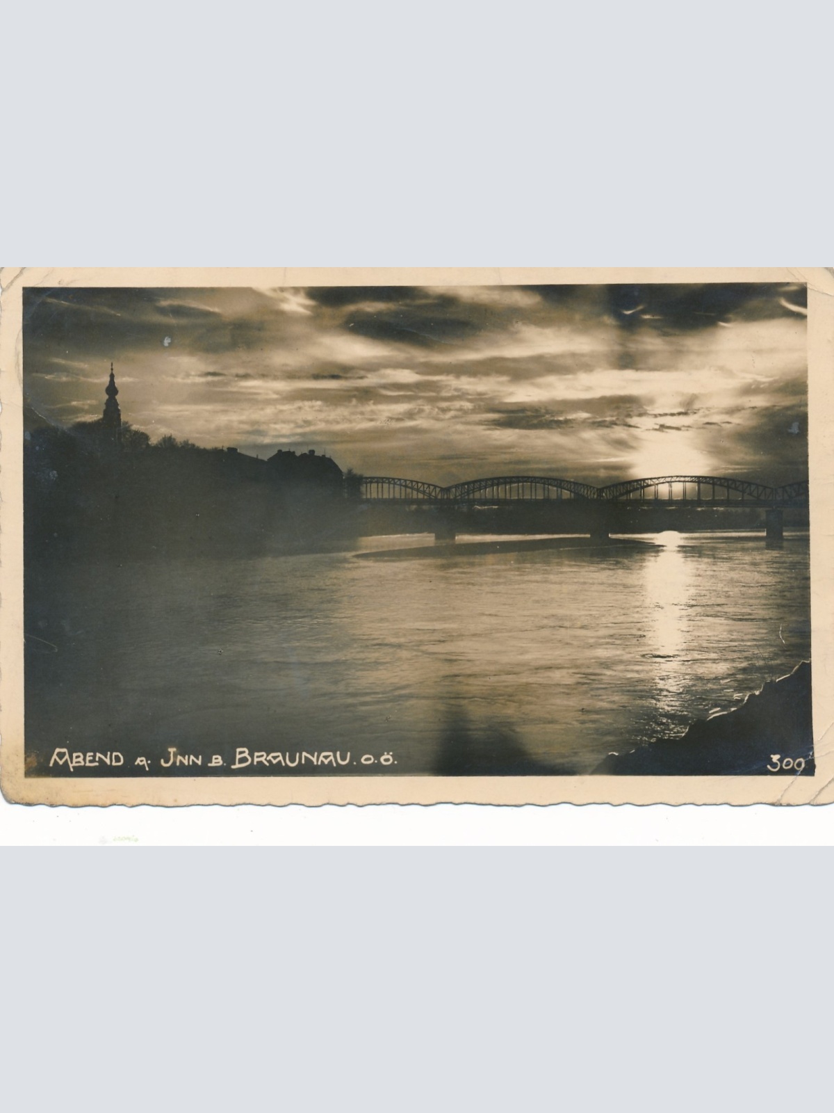 AK aus Braunau am Abend Oberösterreich Ansichtskarte (15058)