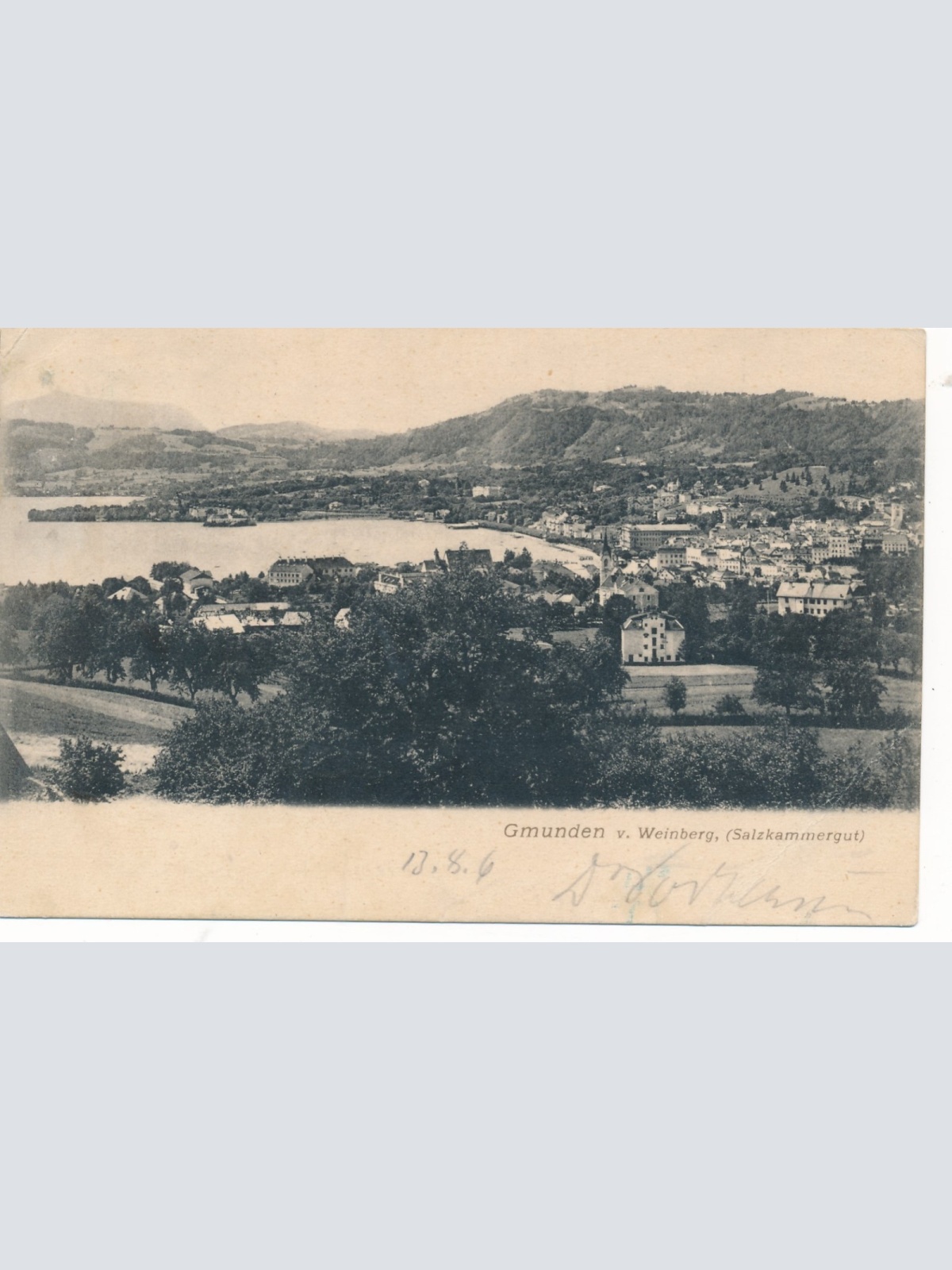 AK aus Gmunden vom Weinberg Oberösterreich Ansichtskarte (15060)