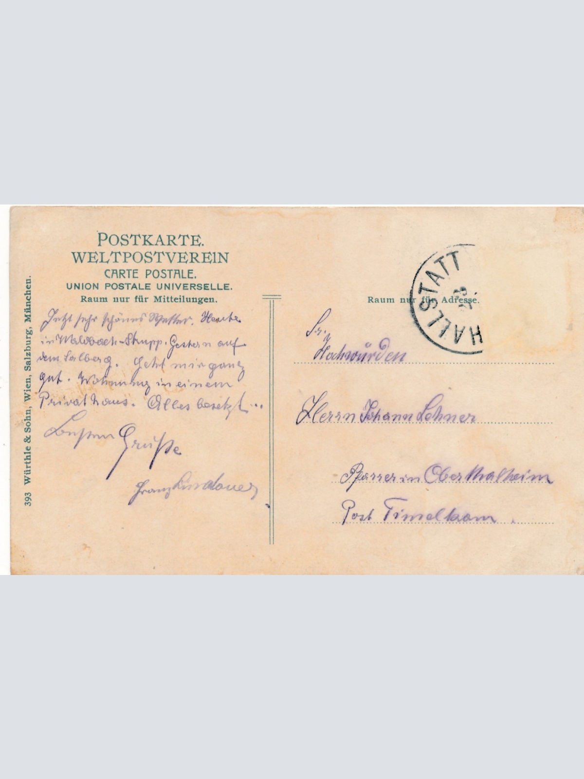 AK aus Hallstatt Oberösterreich Ansichtskarte (15070)