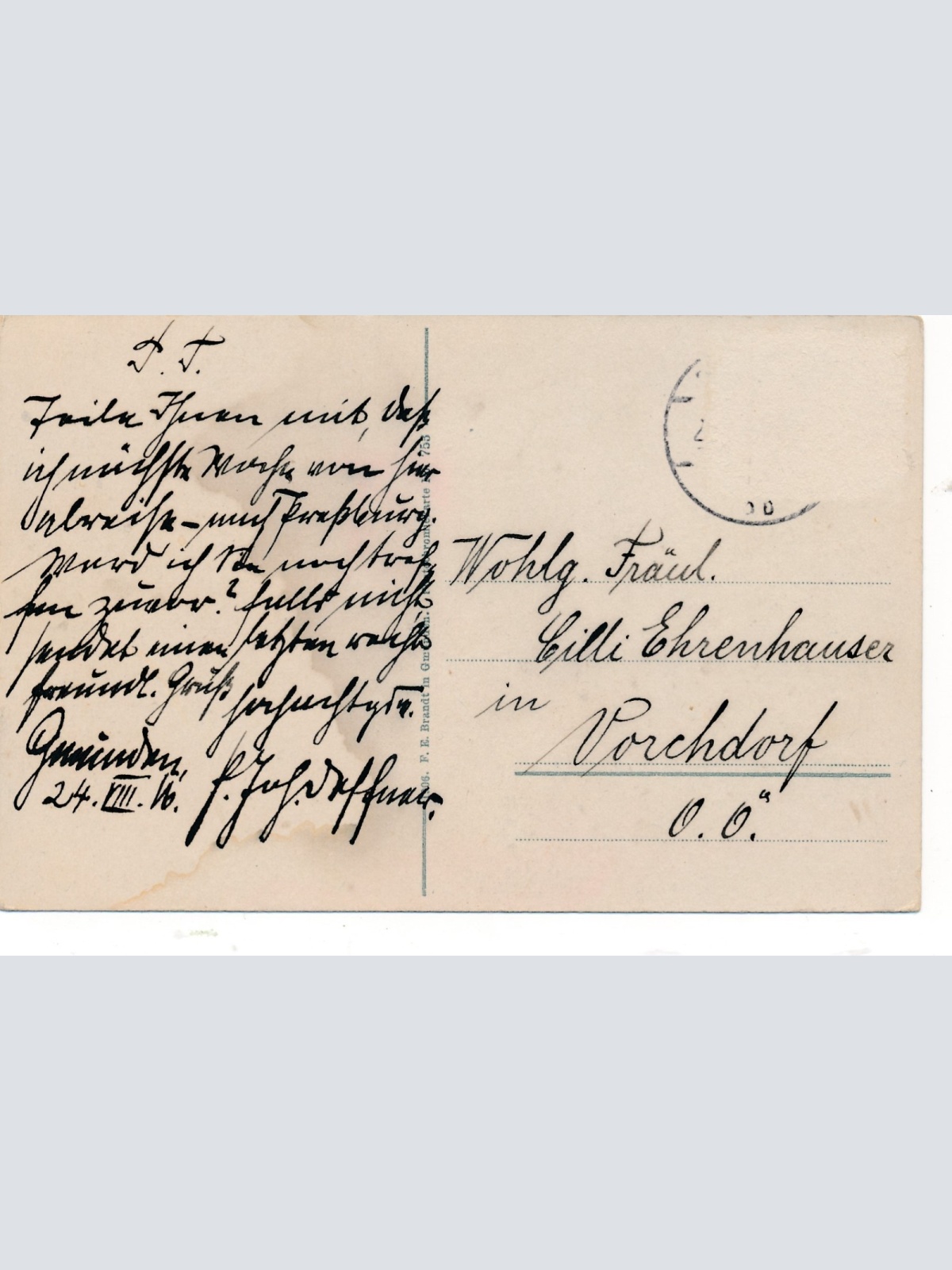 AK aus Gmunden Oberösterreich Ansichtskarte (15086)