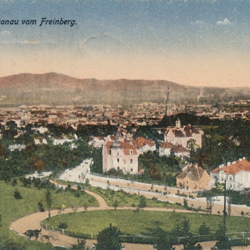 AK aus Linz an der Doanu vom Freinberg Oberösterreich Ansichtskarte (15095)