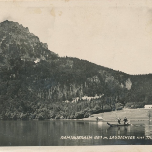 AK von der Ramsaueralm mit Laudachsee Oberösterreich Ansichtskarte (15112)