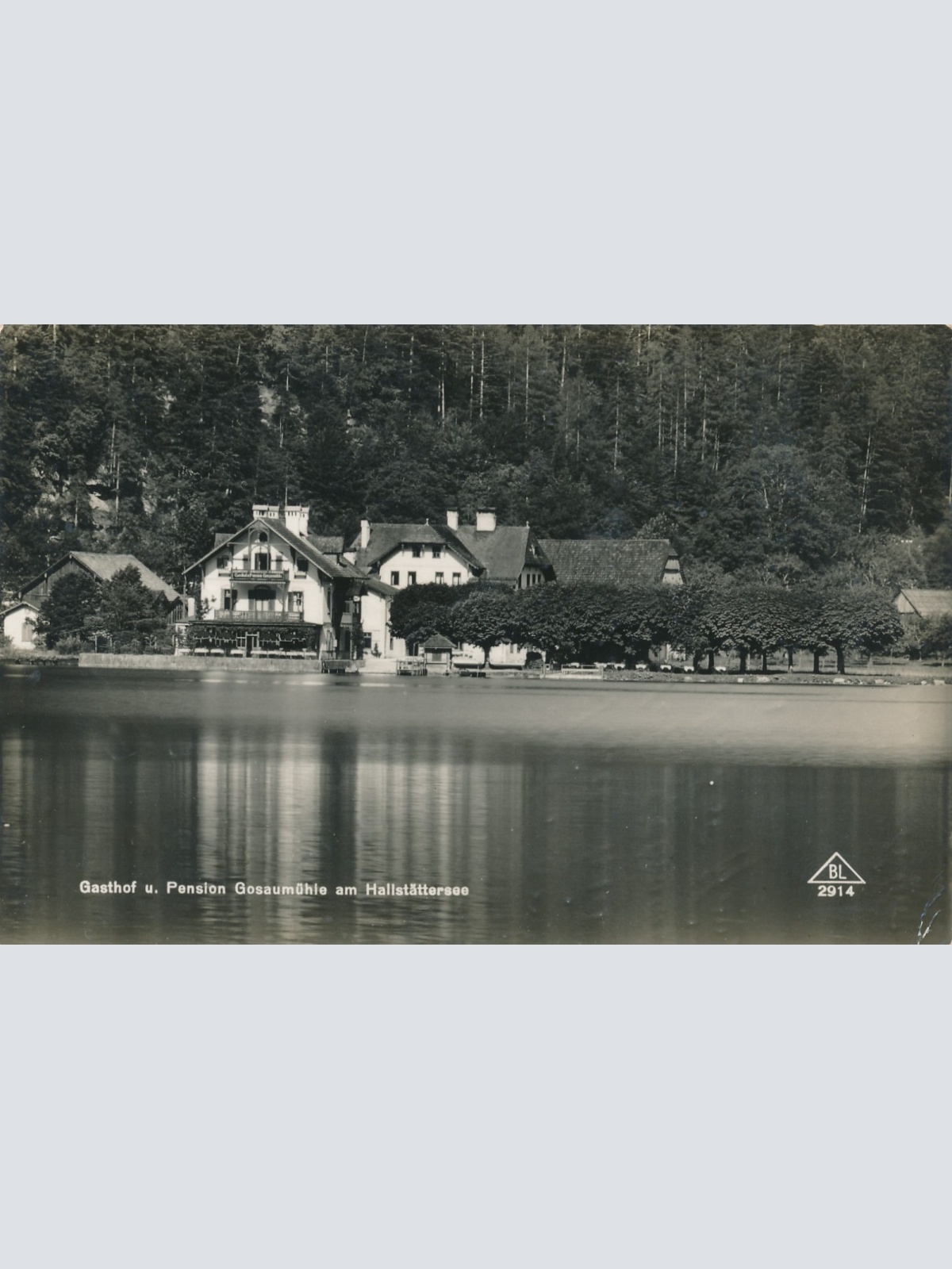 AK von der Gosaumühle Gasthof und Pension Oberösterreich Ansichtskarte (15148)