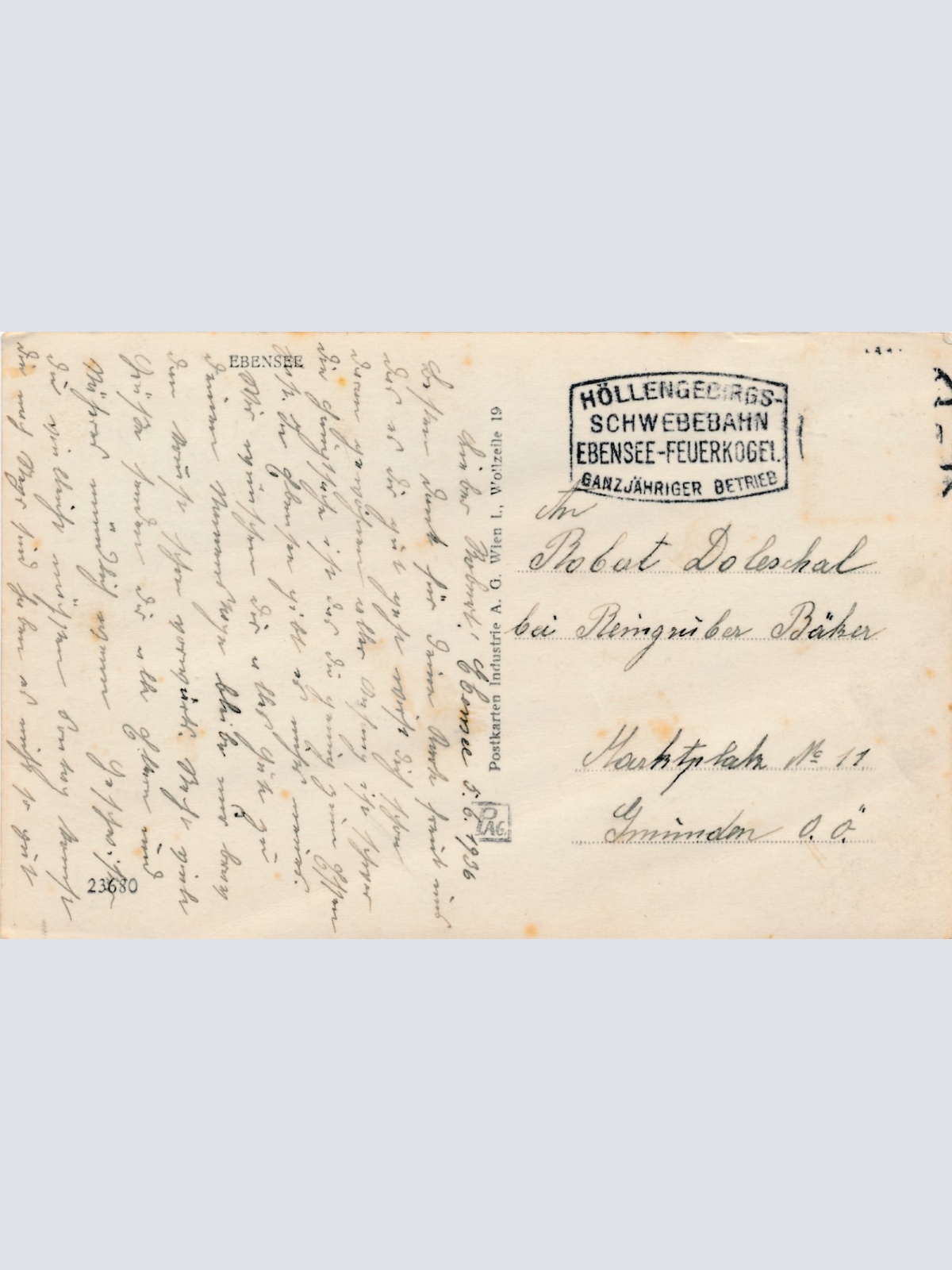 AK aus Ebensee Oberösterreich Ansichtskarte (15157)