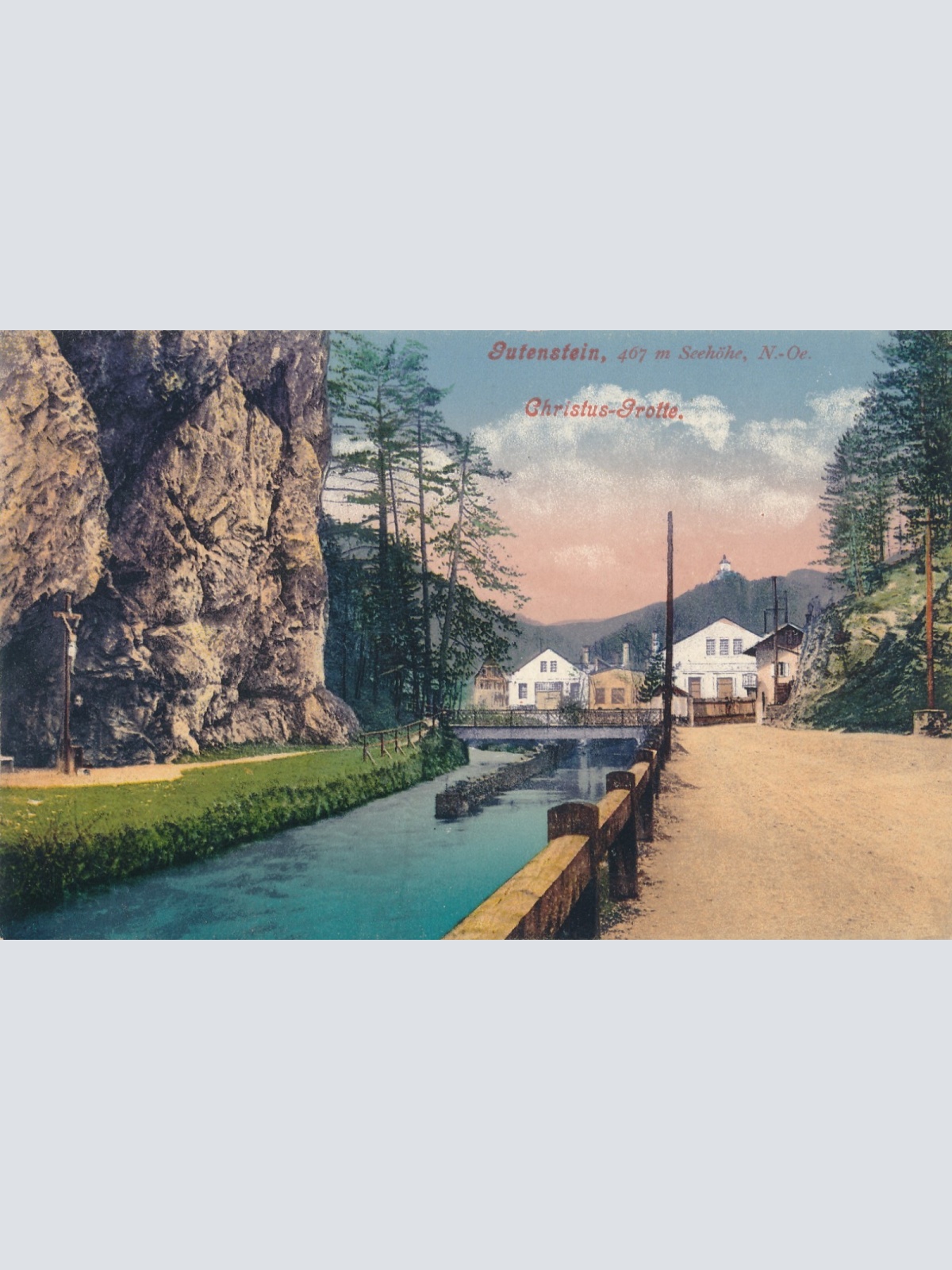 AK aus Gutenstein Christus Grotte Niederösterreich Ansichtskarte (14894)