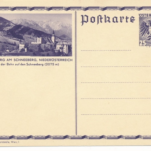 25 Groschen - Bildpost - Karte aus Puchberg am Schneeberg (15161)