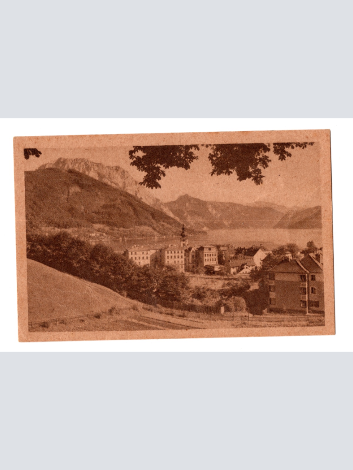 AK aus Gmunden v. Kalvarienberg, Oberösterreich Ansichtskarte (F402)