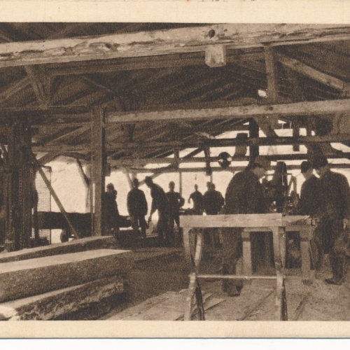 AK Kriegs - Gefangene Russen am Arbeiten Militaria Ansichtskarte (14963)