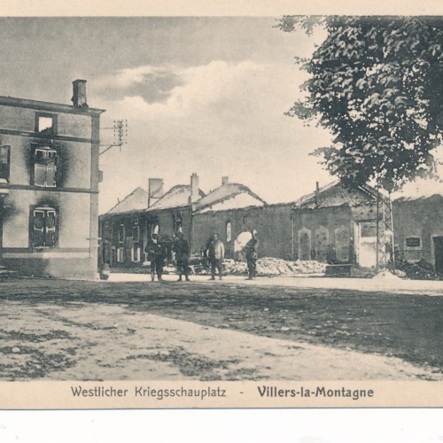 AK aus Villers - La Montagne Westlicher Kriegsschaupaltz Militaria (14997)