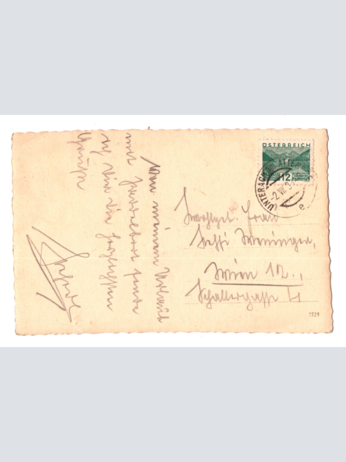 AK aus Unterach a. Attersee, Oberösterreich (F418)