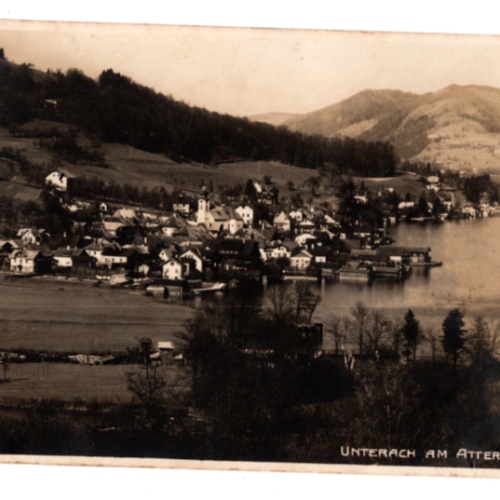 AK aus Unterach a. Attersee, Oberösterreich (F419)