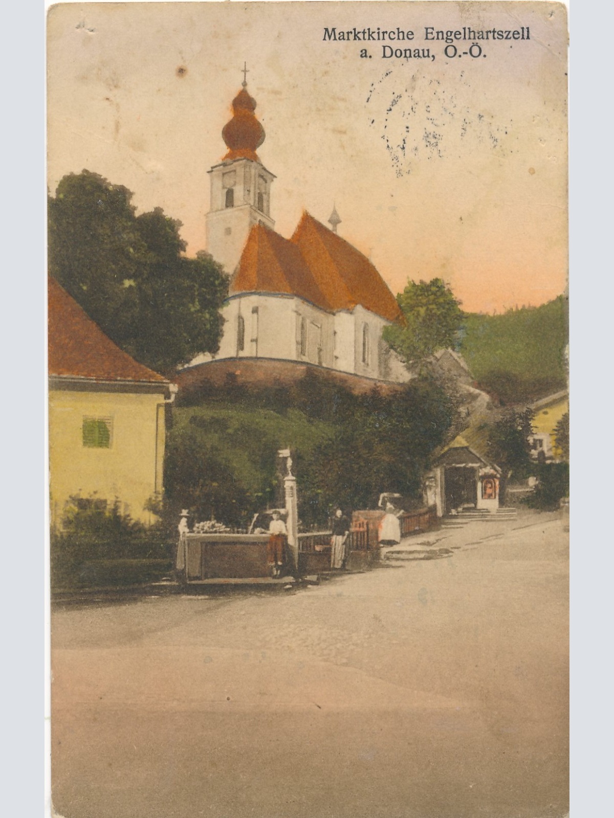 AK aus Engelshartszell Marktkirche Oberösterreich Ansichtskarte (15844)