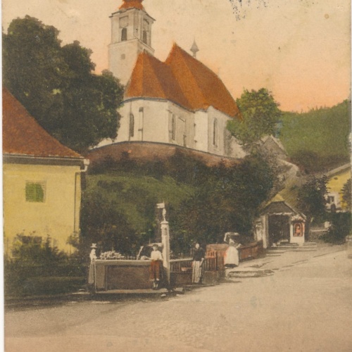 AK aus Engelshartszell Marktkirche Oberösterreich Ansichtskarte (15844)