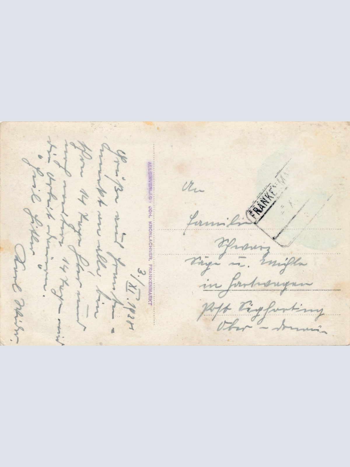 AK aus Frankenmarkt Oberösterreich Ansichtskarte (15847)