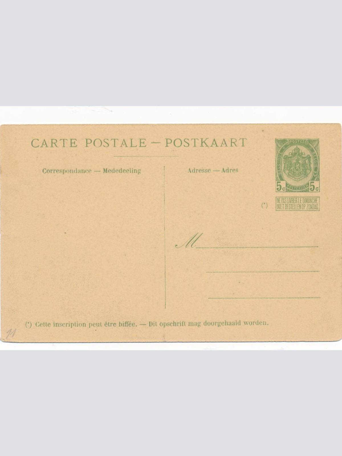 AK Belgischer Staats Postdampfer Ostende Dover Ansichtskarte (15941)