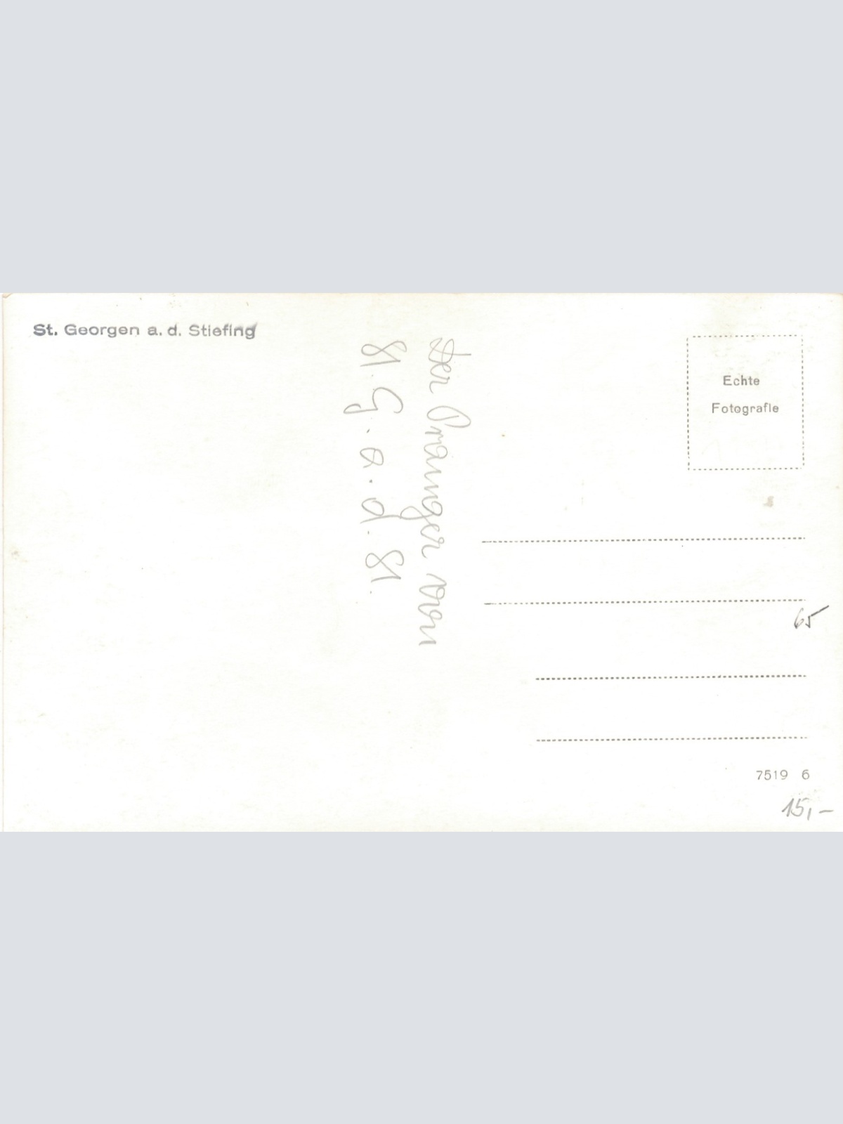 AK aus St. Georgen an der Stiefing Steiermark Ansichtskarte (15290)