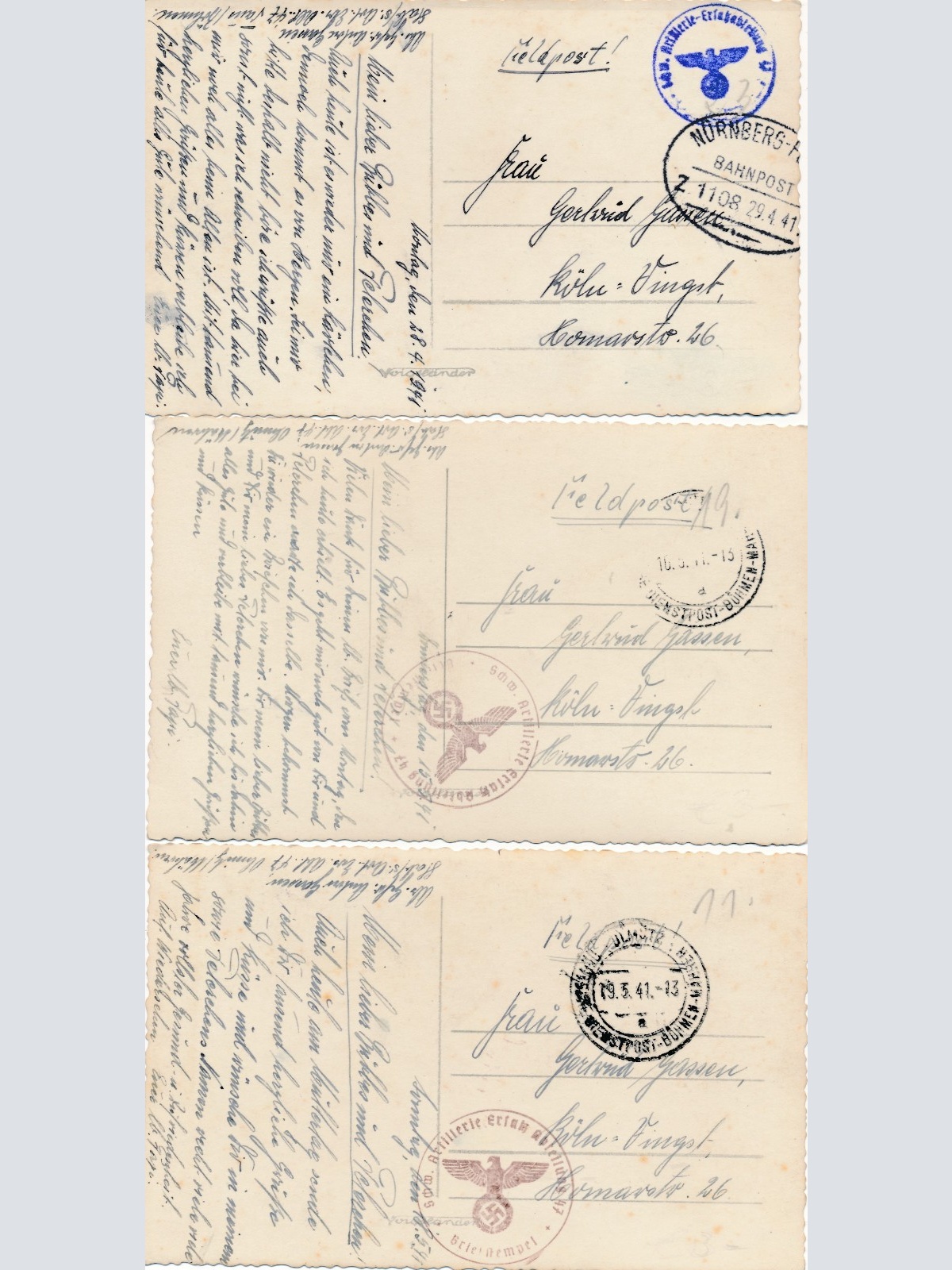 3 Karten aus Olmütz Militärweitsprung Tschechoslowakei Ansichtskarte (15881)