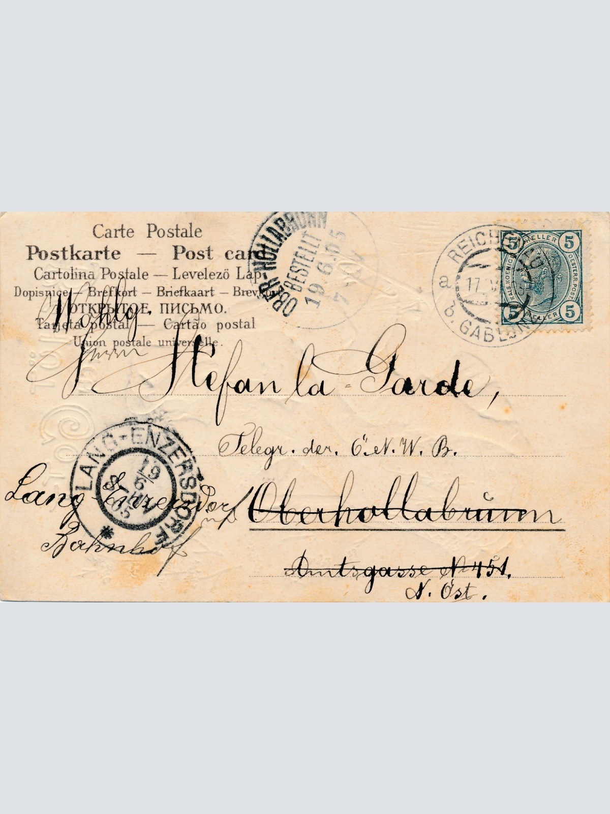 Präge - Motiv Karte Mann mit Frau Behüht dich Gott Ansichtskarte (15889)