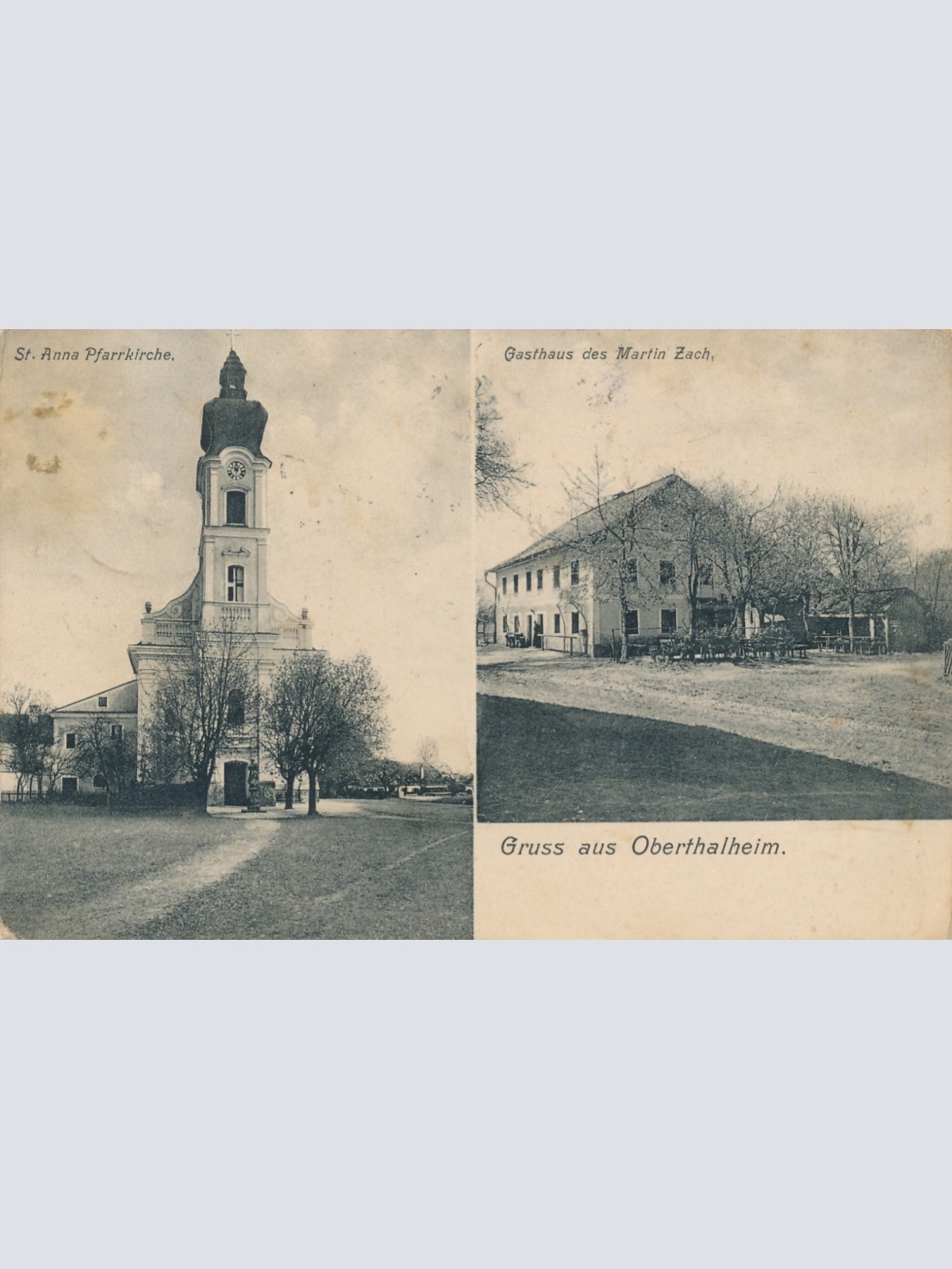 AK aus St. Anna mit Gasthaus Martin Zach Oberösterreich Ansichtskarte (15248)