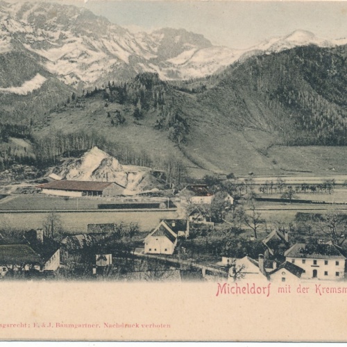 AK aus Micheldorf mit der Kremsmauer Oberösterreich Ansichtskarte (15661)