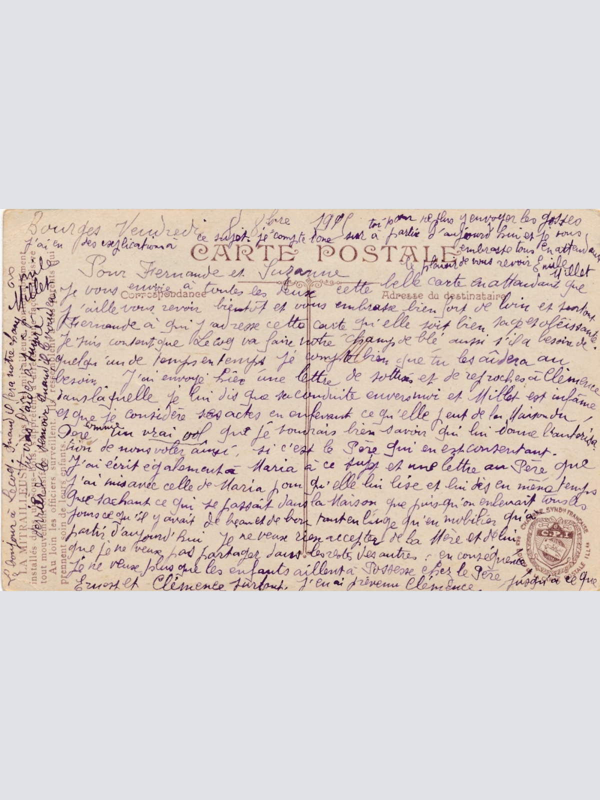 AK La Mitrailleuse mit Maschinengewehr Militaria Ansichtskarte (15722)