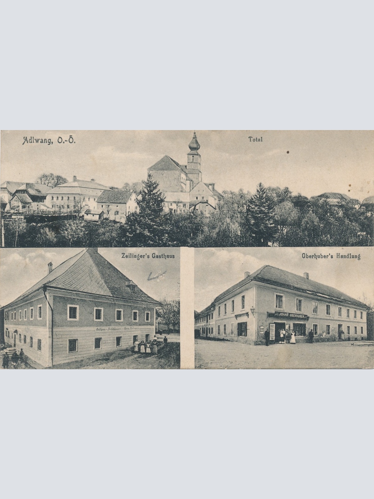 AK aus Adlwang mit Oberhubers Handlung Oberösterreich Ansichtskarte (15526)