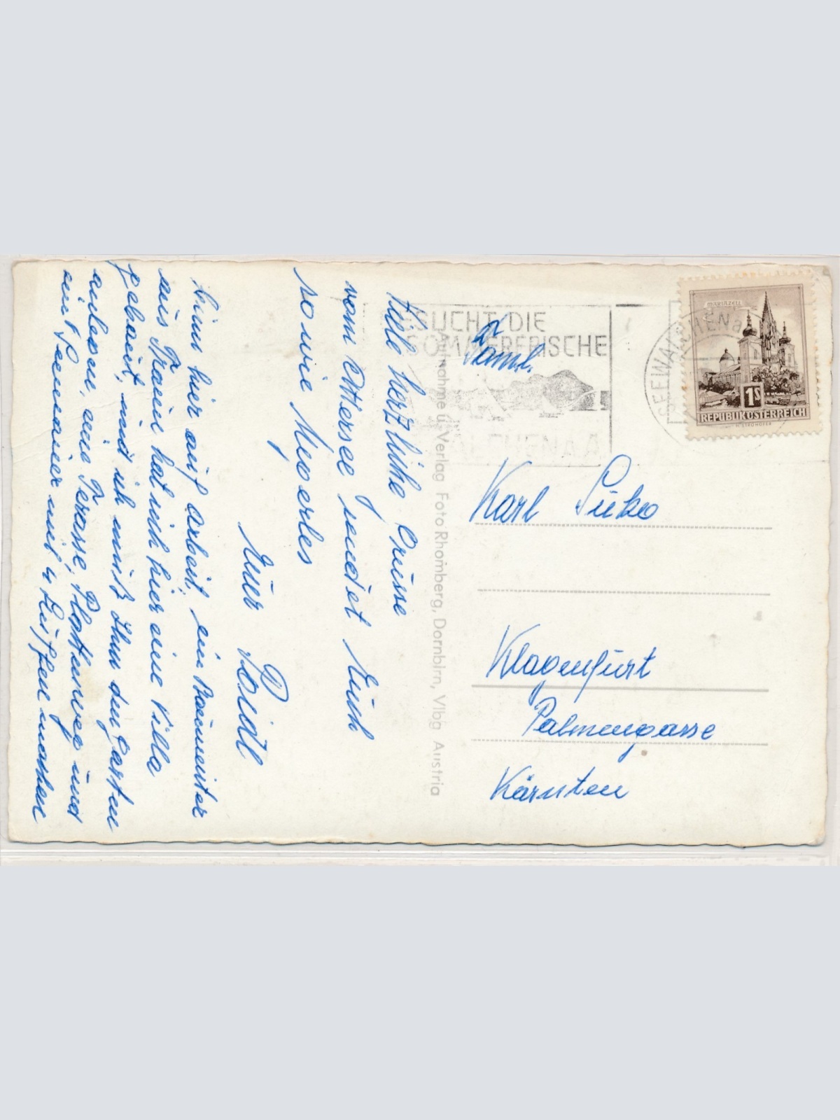 AK aus von der Insel Litzlberg im Attersee Oberösterreich Ansichtskarte (15860)