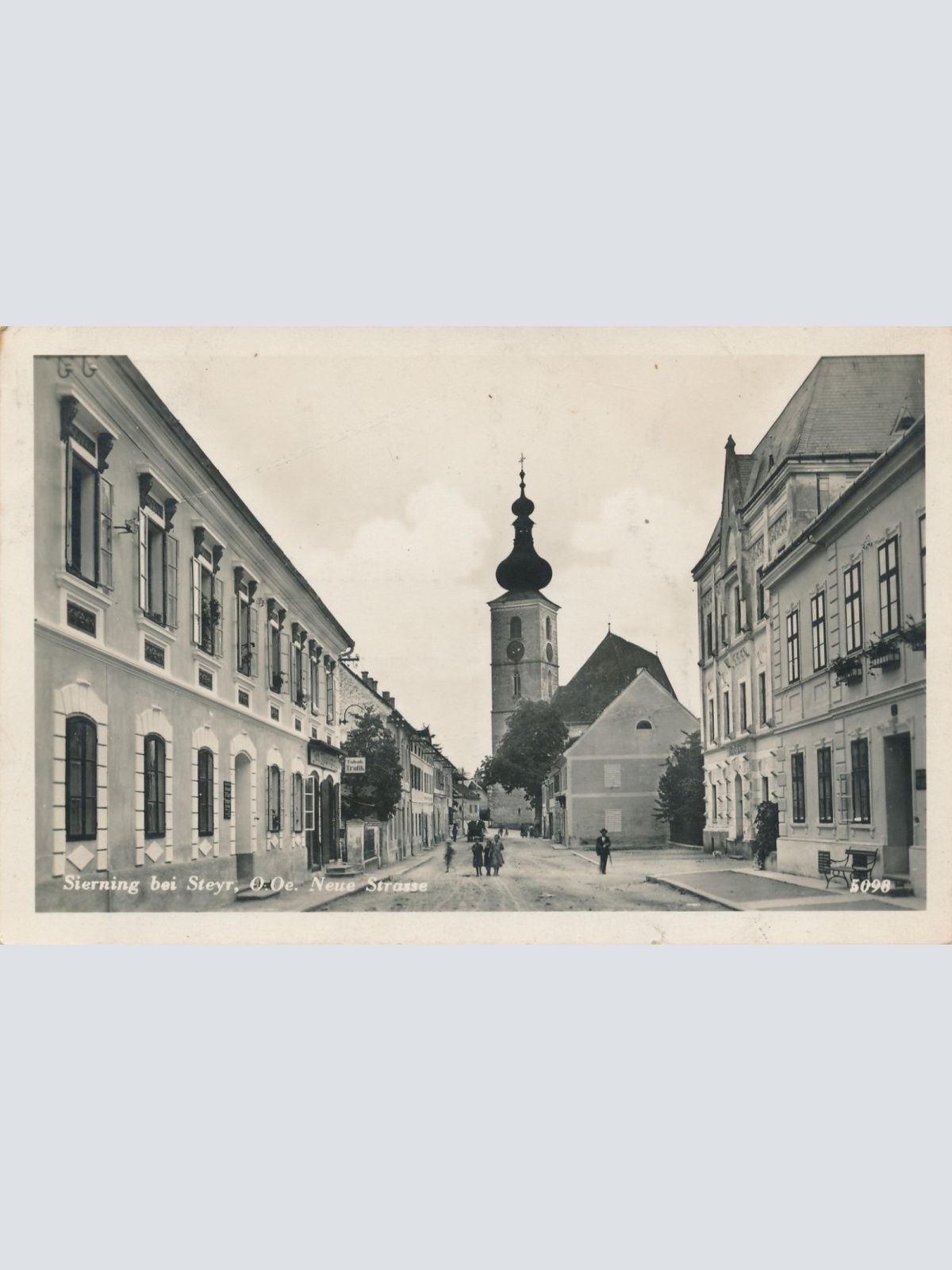 AK aus Sierning bei Steyr neue Strase Oberösterreich Ansichtskarte (15858)