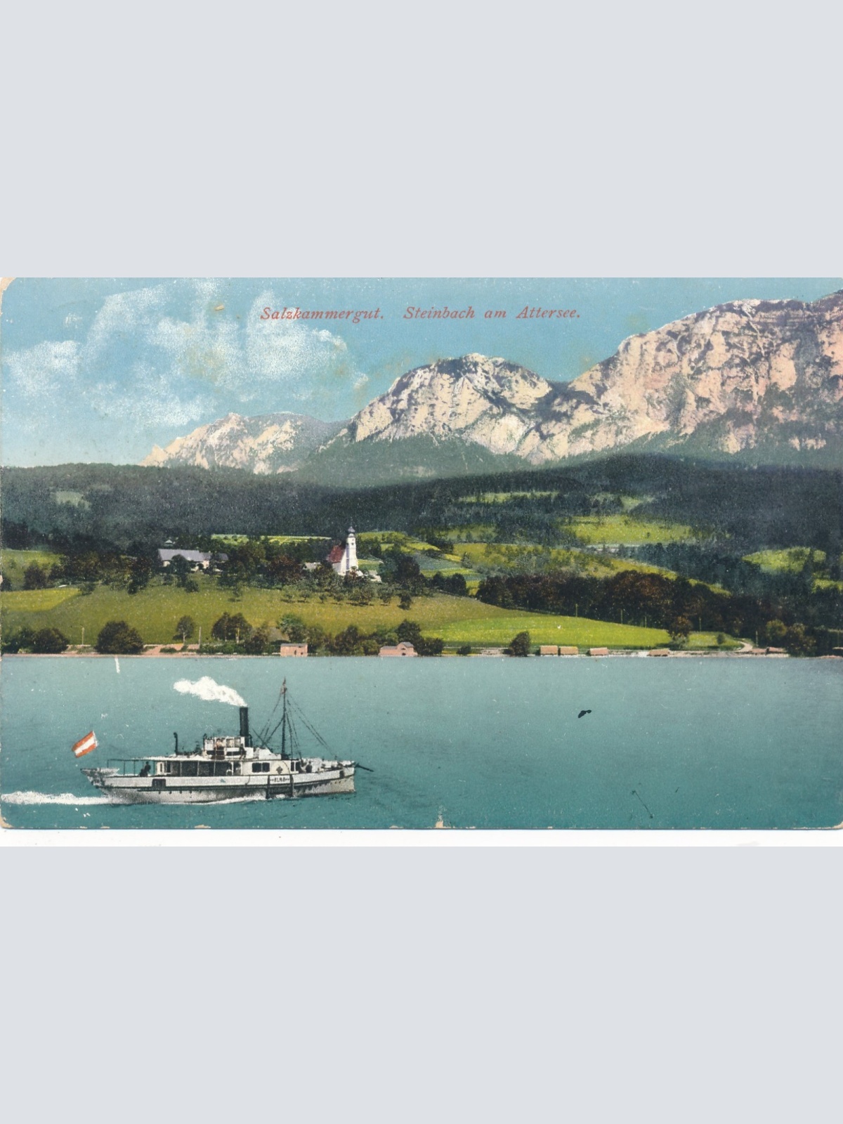 AK aus Steinbach am Attersee Oberösterreich Ansichtskarte (15855)