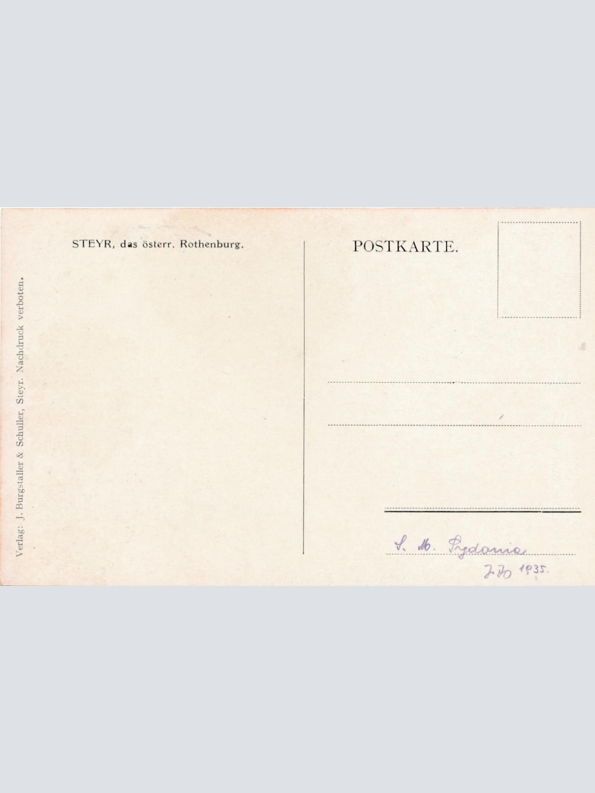 AK aus Steyr Oberösterreich Ansichtskarte (15904)