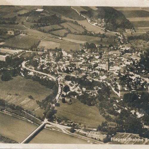 AK aus Enns Fliegeraufnahme Oberösterreich Ansichtskarte (15851)