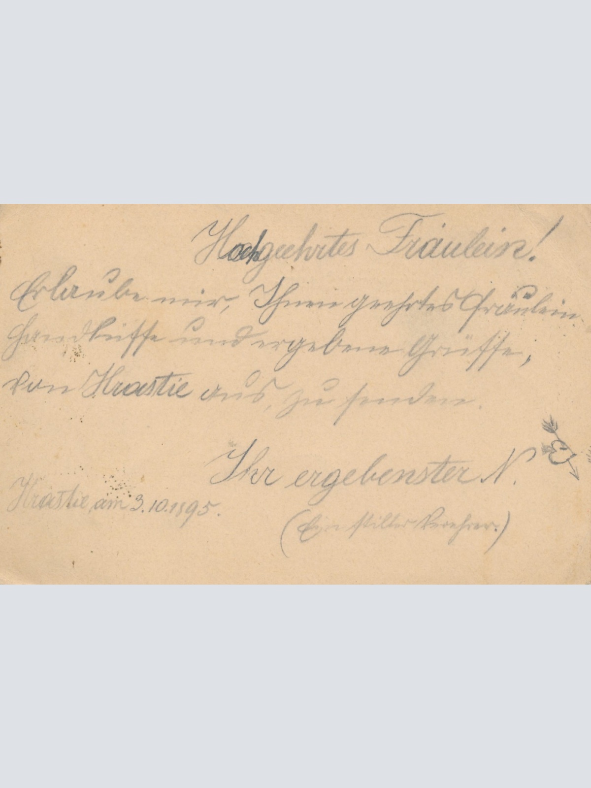 2 Kreuzer - Ganzsachen - Karte aus Feistritz (16216)