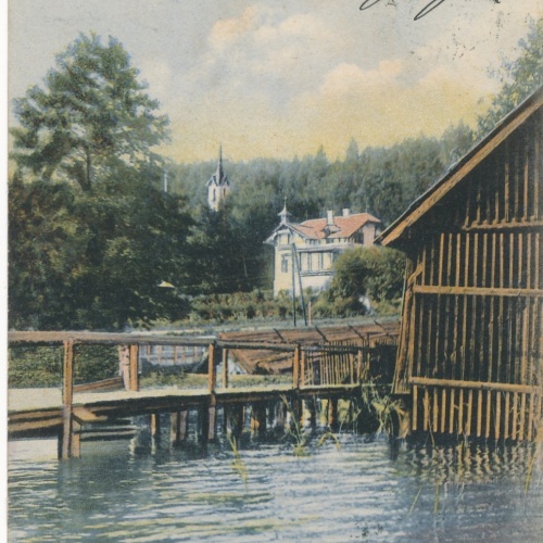 AK vom Wörthersee Militärische Schwimmschule Kärnten Ansichtskarte (16090)