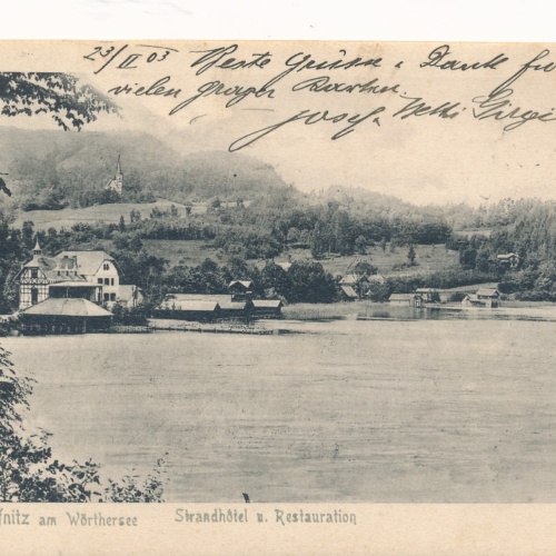 AK Reifnitz am Wörthersee Strandhotel u Restaurati Kärnten Ansichtskarte (16044)