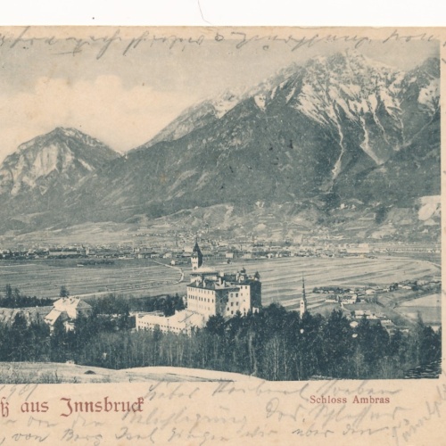 AK aus Innsbruck Schloss Ambras Tirol Ansichtskarte (16193)