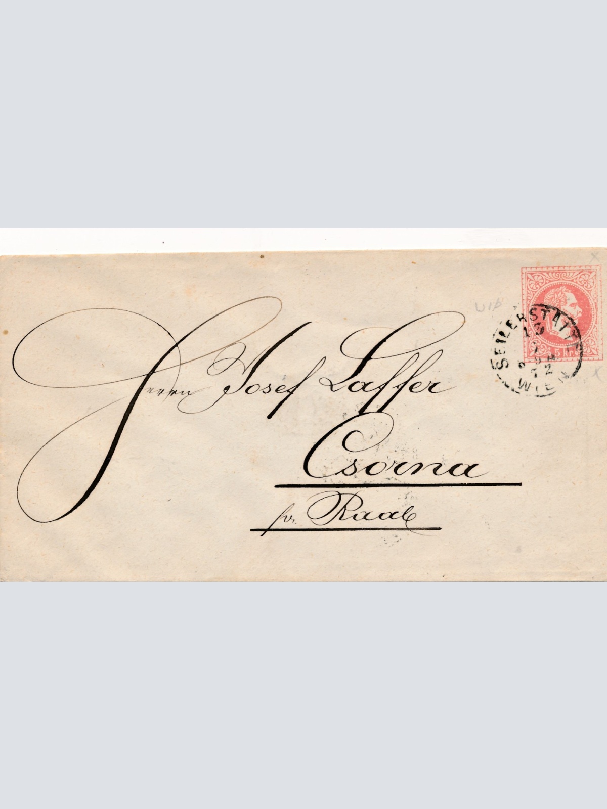 5 Kreuzer Ganzsachen - Brief aus Wien Seilerstätte (16274)