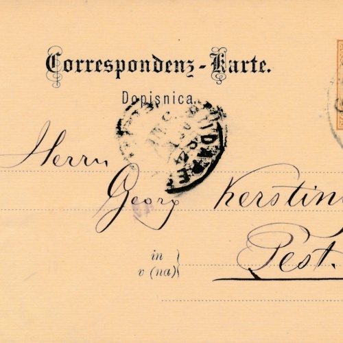 2 Kreuzer Ganzsachen - Karte aus Gorizia (16283)