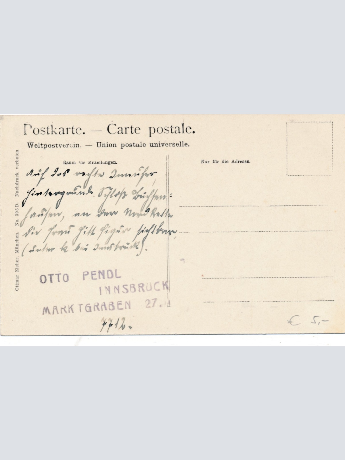 AK aus Innsbruck St. Nicolaus Tirol Ansichtskarte (16097)