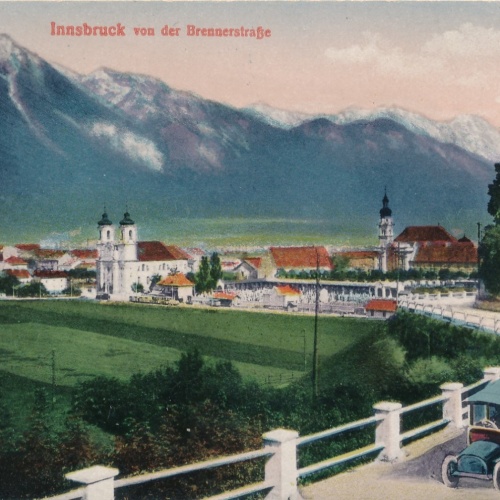 AK aus Innsbruck von der Brennerstrasse Tirol Ansichtskarte (16113)