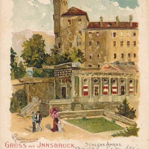 Litho - Karte gruss aus Innsbruck Tirol Ansichtskarte (16106)