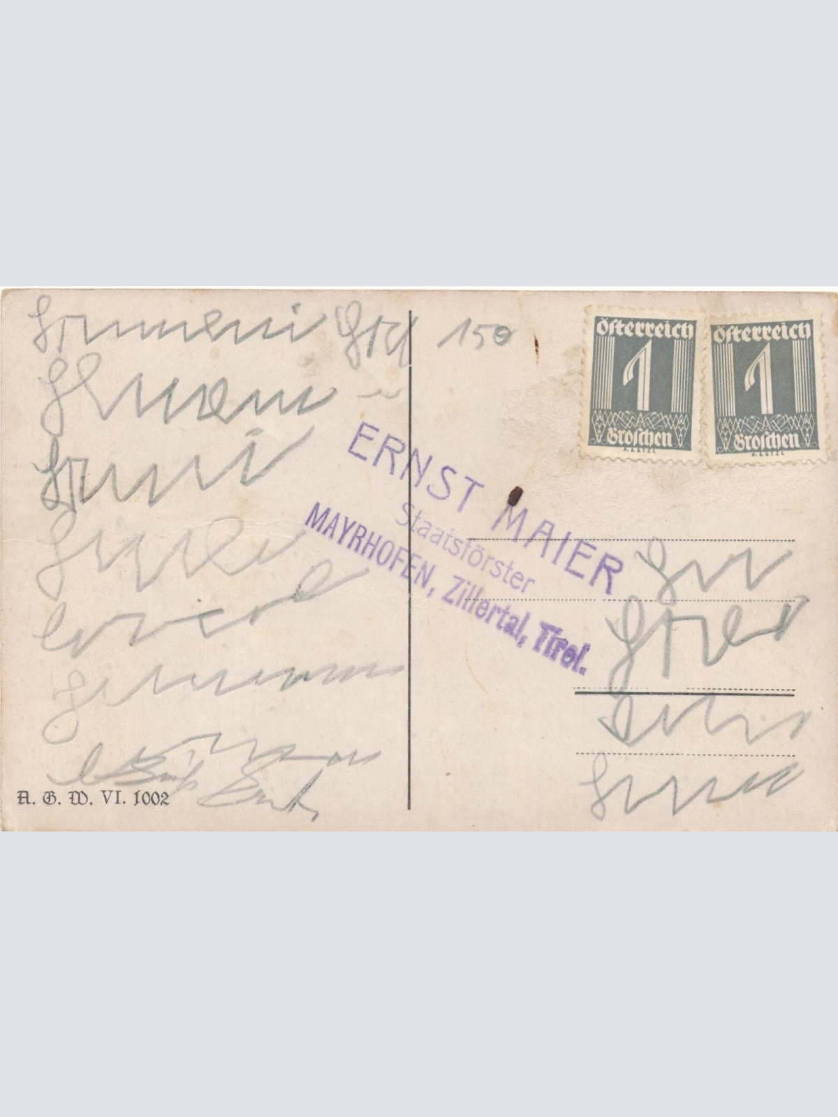 Motiv - Karte Kitzbühel Skifahrer Ansichtskarte (15952)