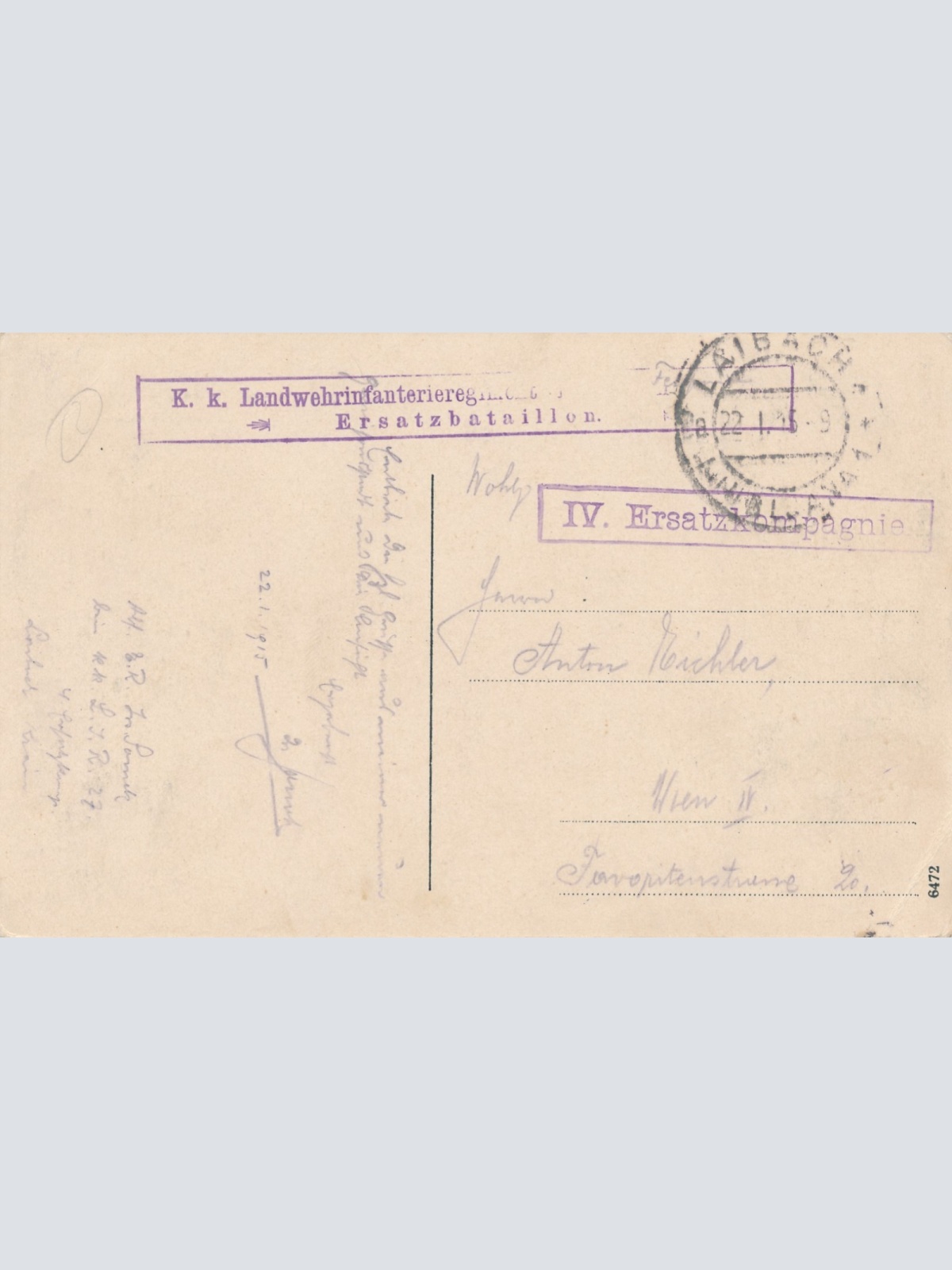 AK aus Ljubjana Laibach Slowenien Ansichtskarte (15341)