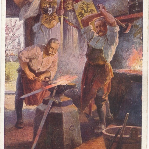 AK die Schmiede unserer Zukunft Ansichtskarte (15728)