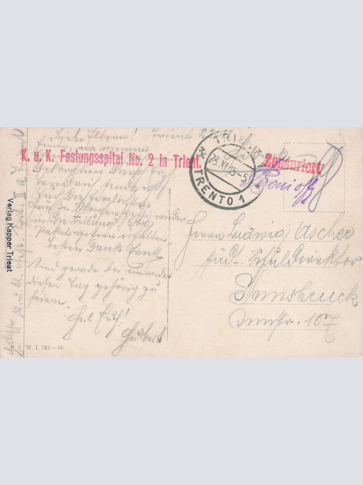 AK Militaria Feldmarschall Erzherzog Friedrich Ansichtskarte (15949)