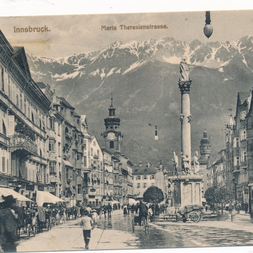 AK aus Innsbruck Maria Theresienstrasse Tirol Ansichtskarte (16130)