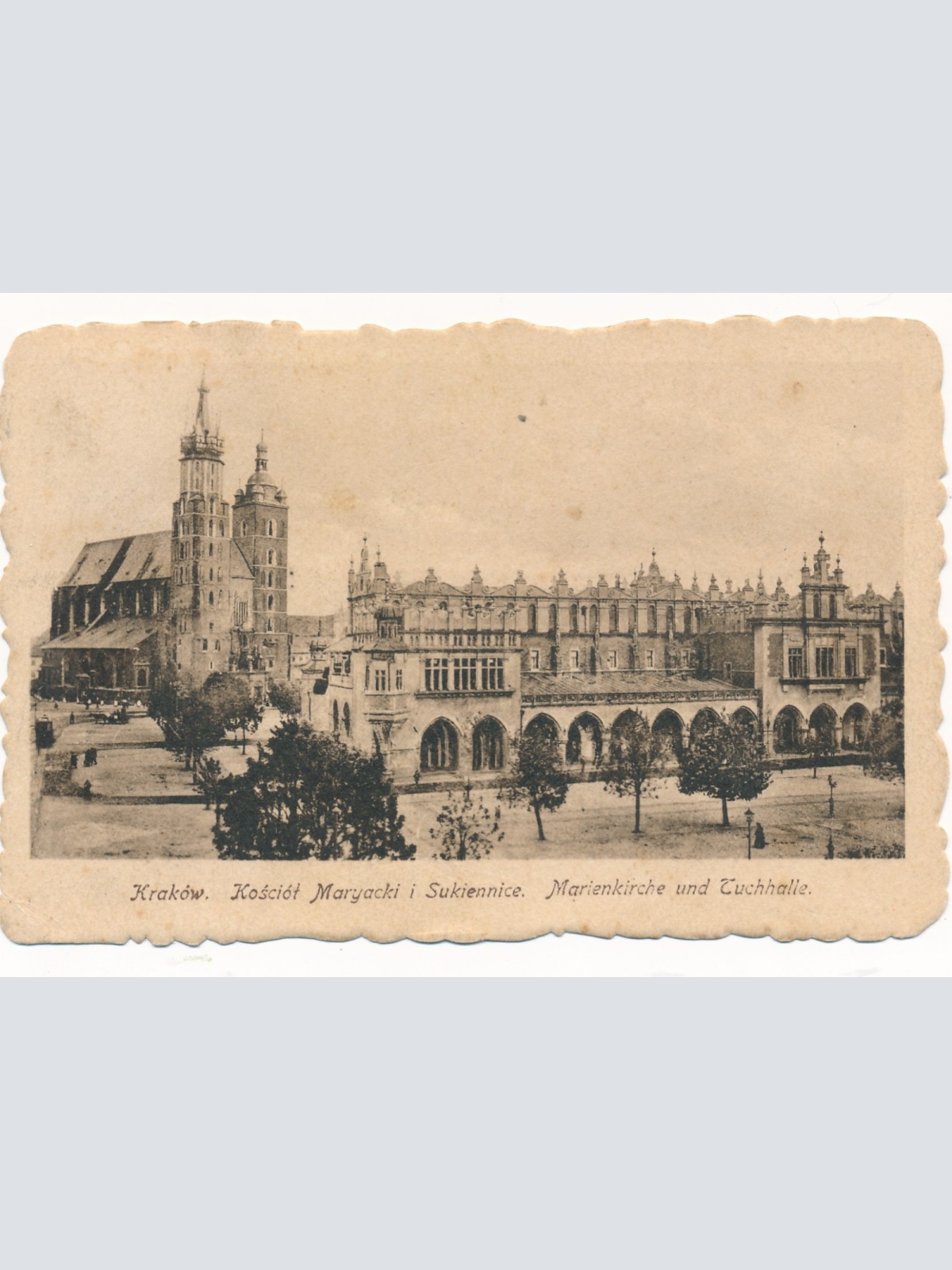 AK aus Krakow - Krakau Polen mit Marienkirche Ansichtskarte (15453)