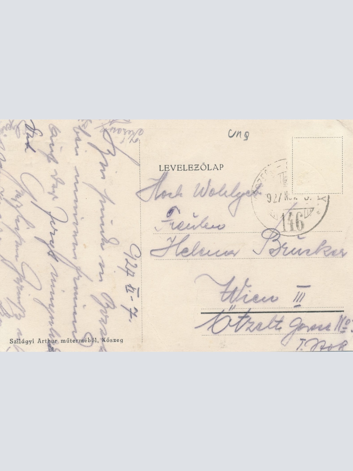 AK aus Vas Bozsokrol Vegh Kastely Ungarn Ansichtskarte (15293)