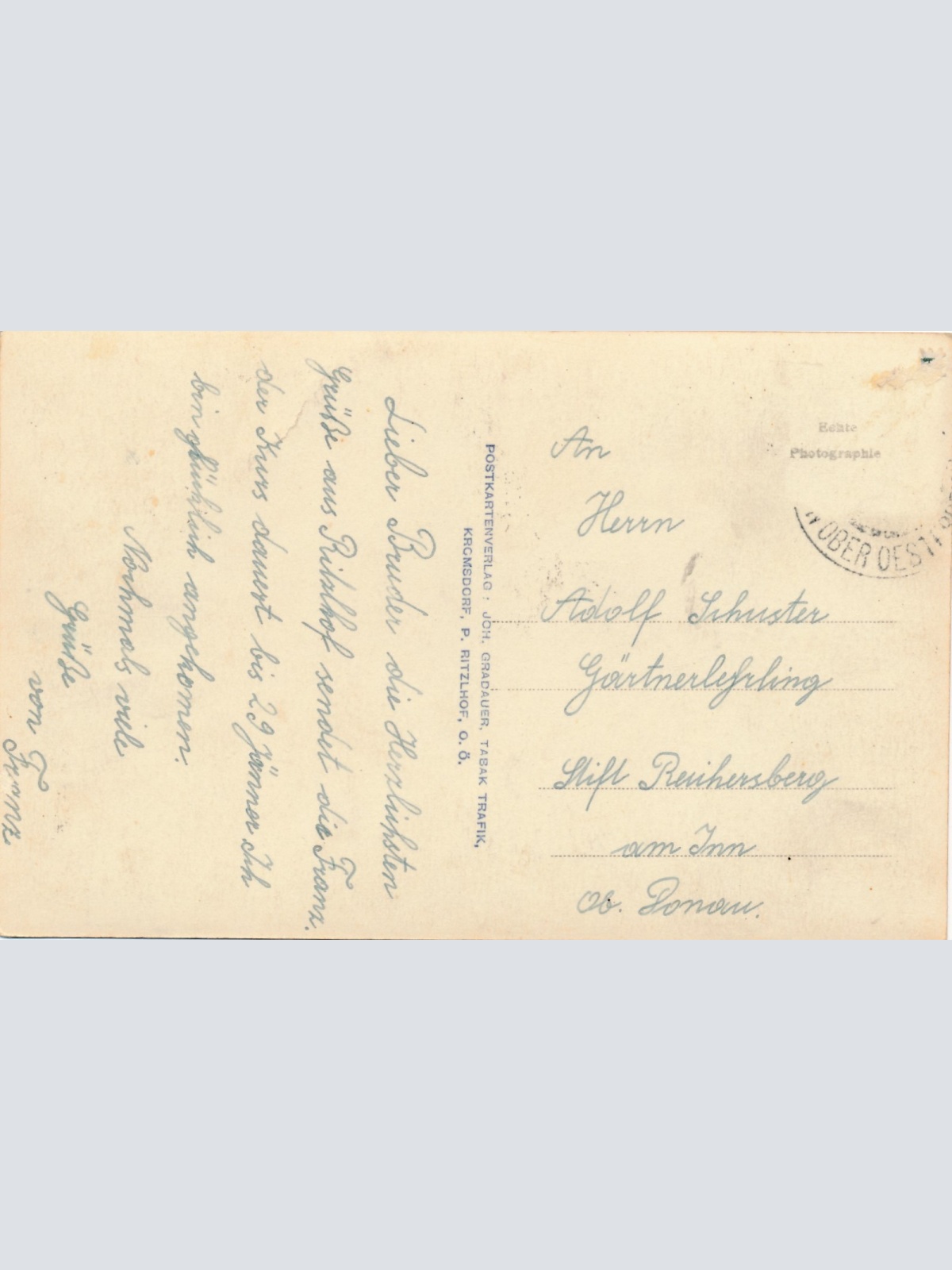 AK Acker und Obstbauschule Ritzelhof Oberösterreich Ansichtskarte (15261)