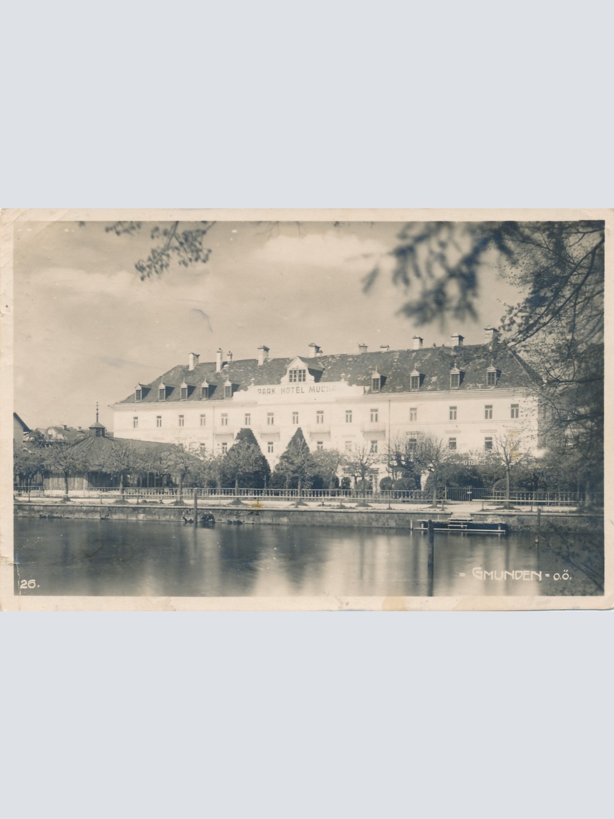 AK aus Gmunden Park Hotel Oberösterreich Ansichtskarte (15260)